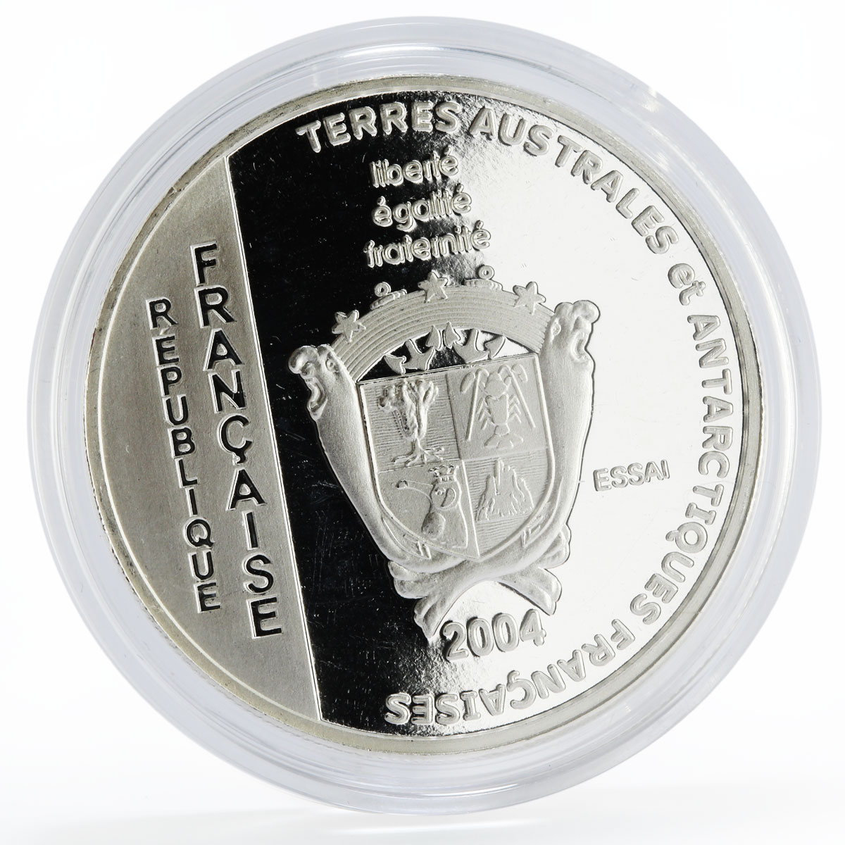 France 1 1/2 euro Corvette Astrolabe Ship Clipper proof silver coin 2004