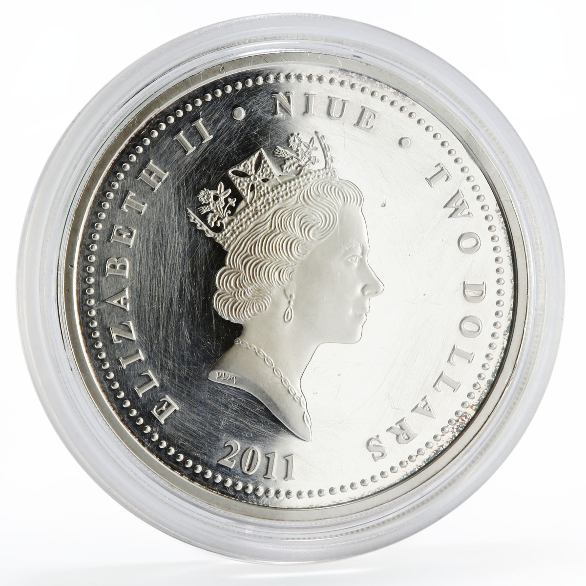 Niue 2 dollars Pirates of the Caribbean Henry Avery colored silver coin 2011