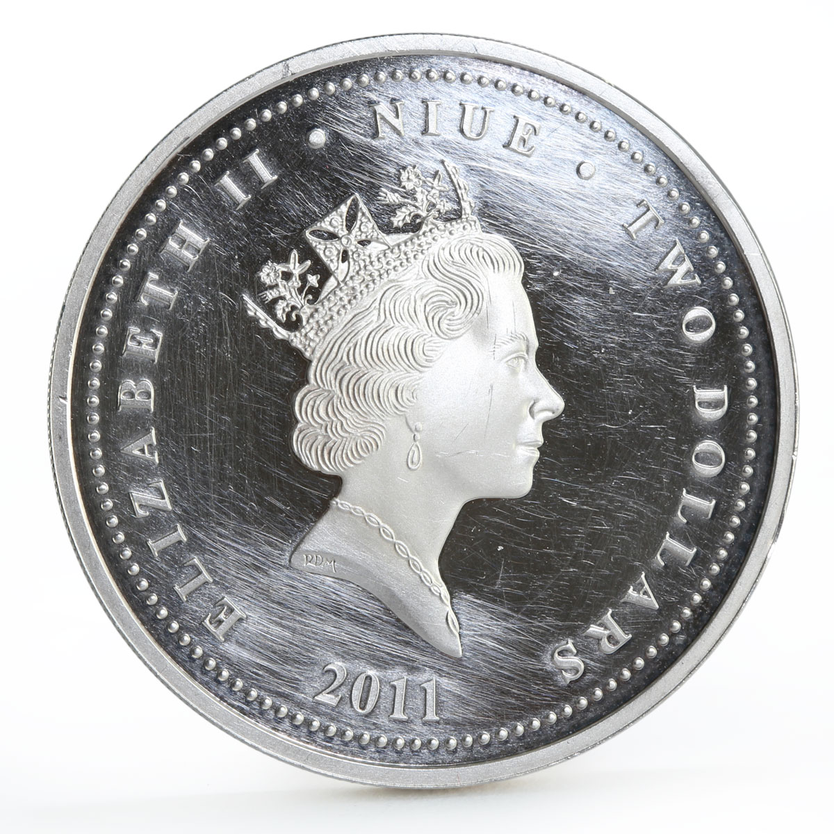 Niue 2 dollars Pirates of the Caribbean Henry Avery colored silver coin 2011