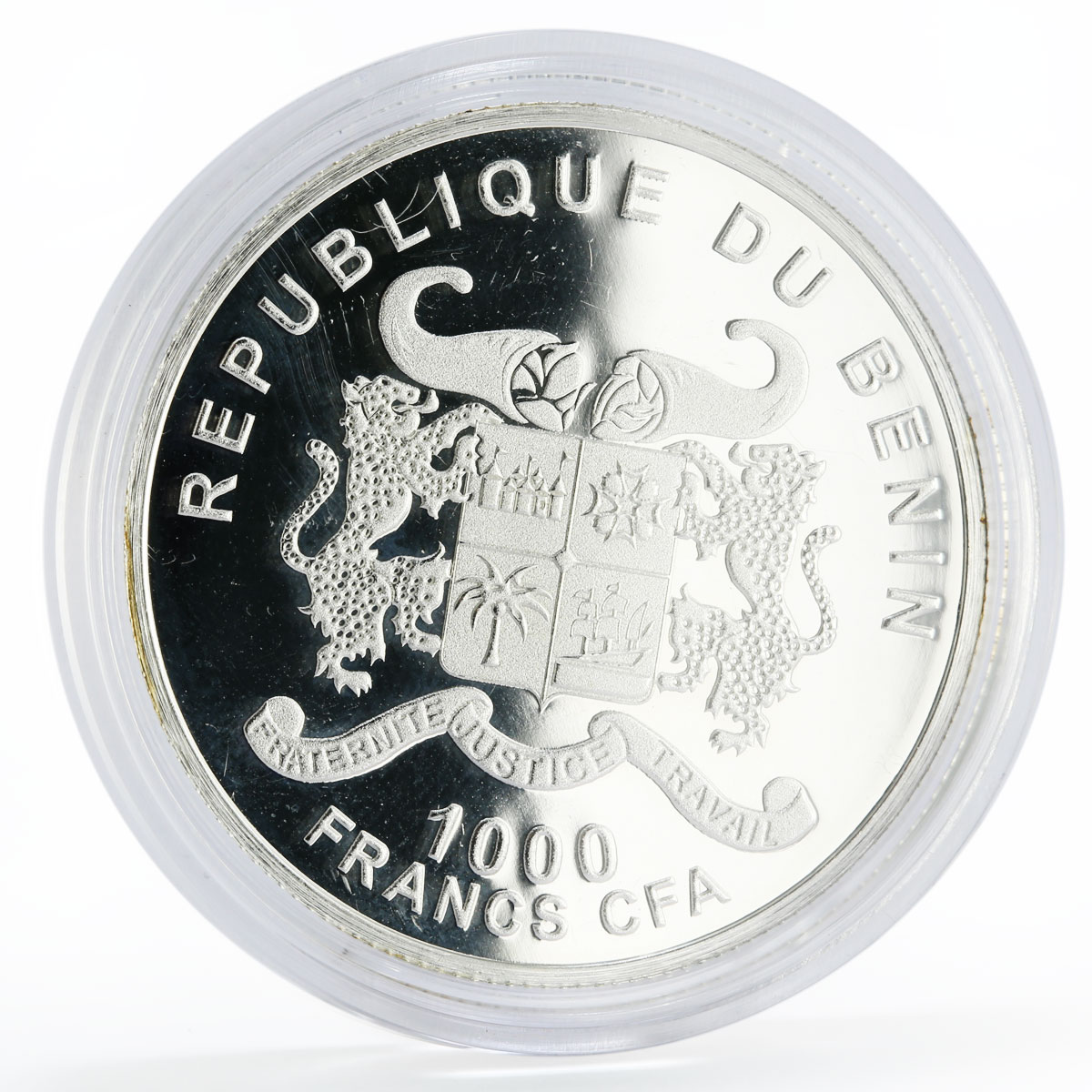 Benin 1000 francs Romantic Places Bavaria colored silver coin 2013