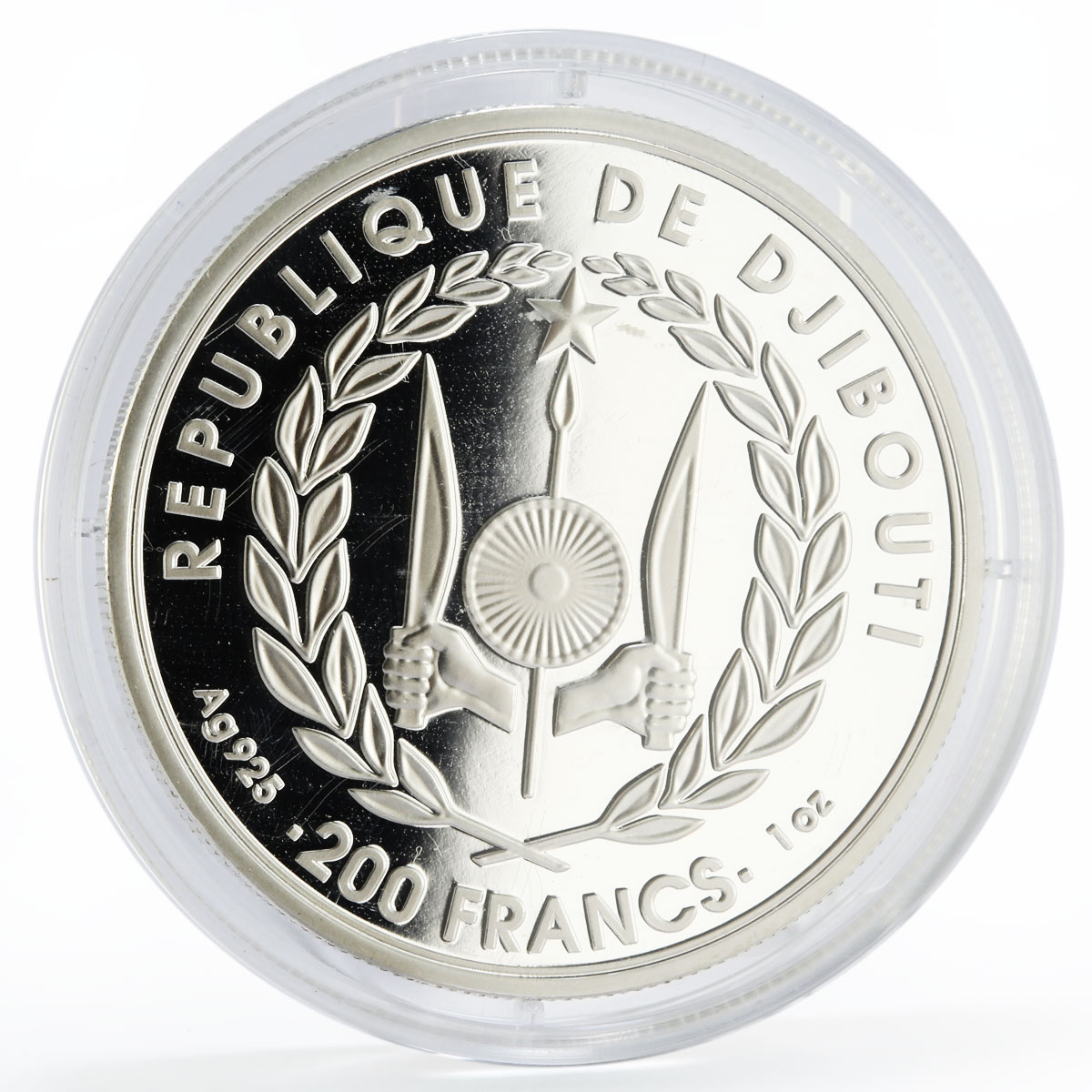 Djibouti 200 francs Tour de France Cycling Track Map coin 2018