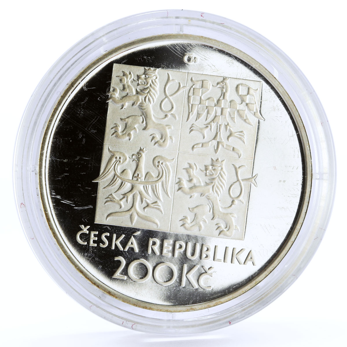 Czech Republic 200 korun Poet Vitezslav Nezval Literature proof silver coin 2000