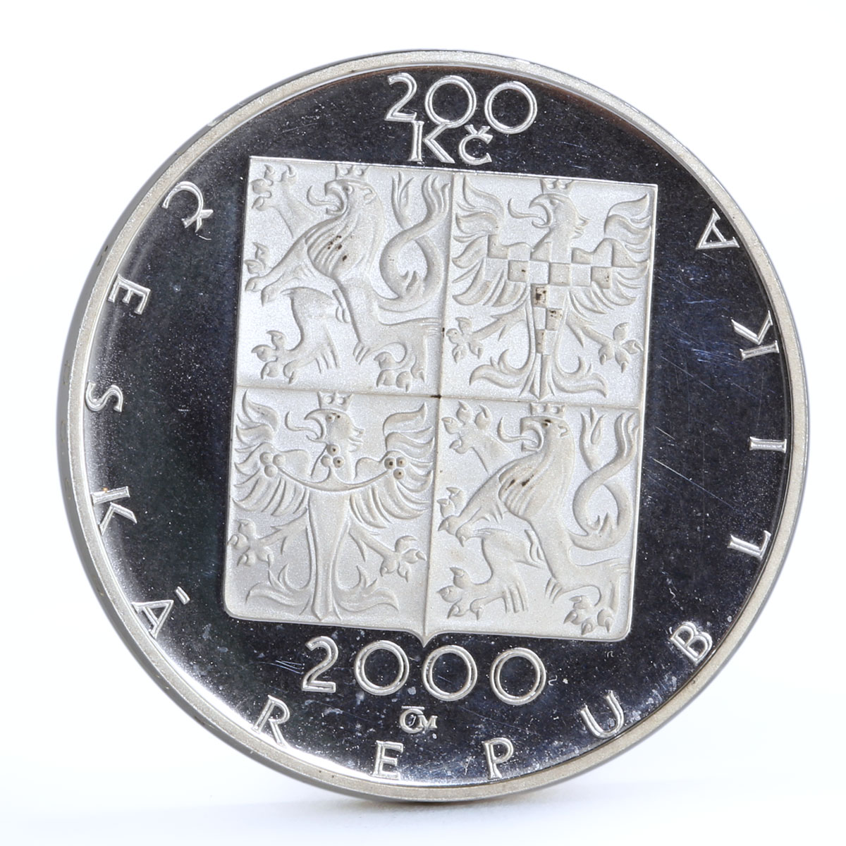 Czech Republic 200 korun Composer Zdenek Fibich Music Art proof silver coin 2000