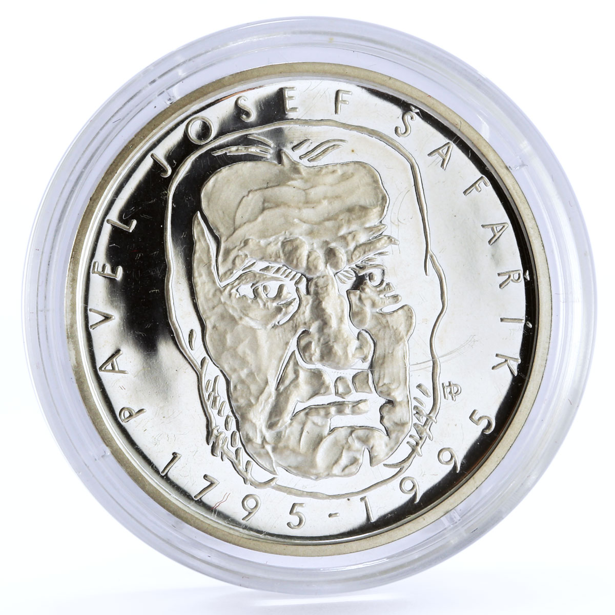 Czech Republic 200 korun Freedom Fighter Poet Josef Safarik silver coin 1995
