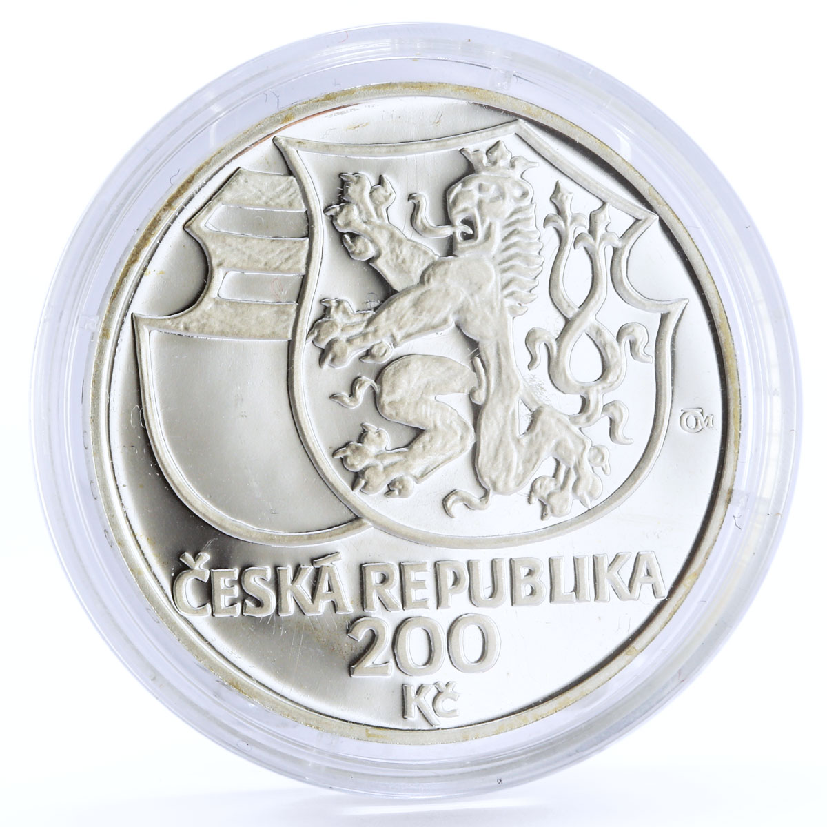Czech Republic 200 korun Freedom Fighter Poet Josef Safarik silver coin 1995