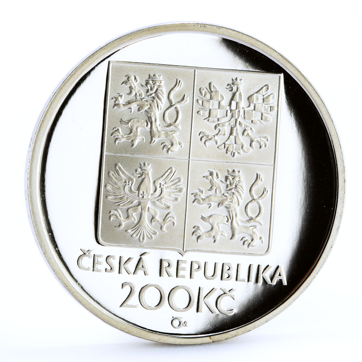Czech Republic 200 korun Composer Frantisek Kmoch Music Art silver coin 1998