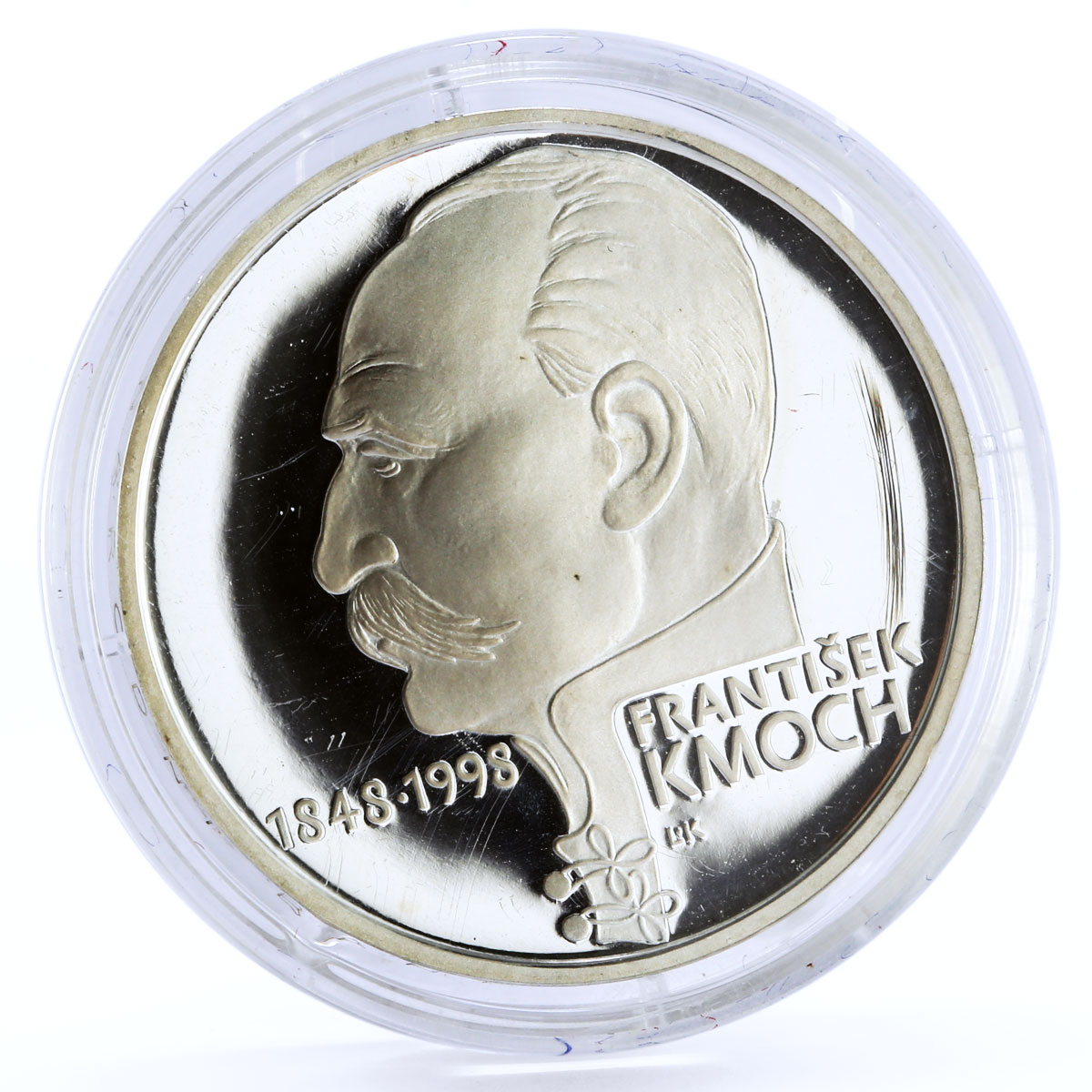 Czech Republic 200 korun Composer Frantisek Kmoch Music Art silver coin 1998