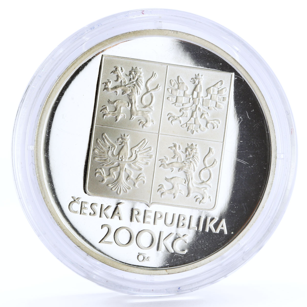 Czech Republic 200 korun Composer Frantisek Kmoch Music Art silver coin 1998