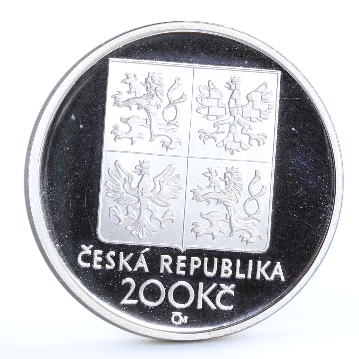 Czech Republic 200 korun Composer Frantisek Kmoch Music Art silver coin 1998