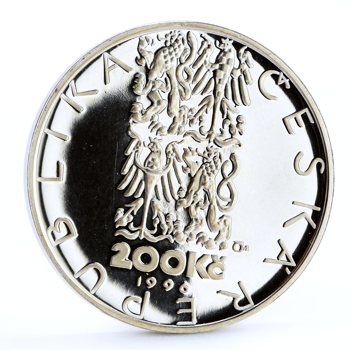 Czech Republic 200 korun Jean-Baptist Gaspard Deburau proof silver coin 1996