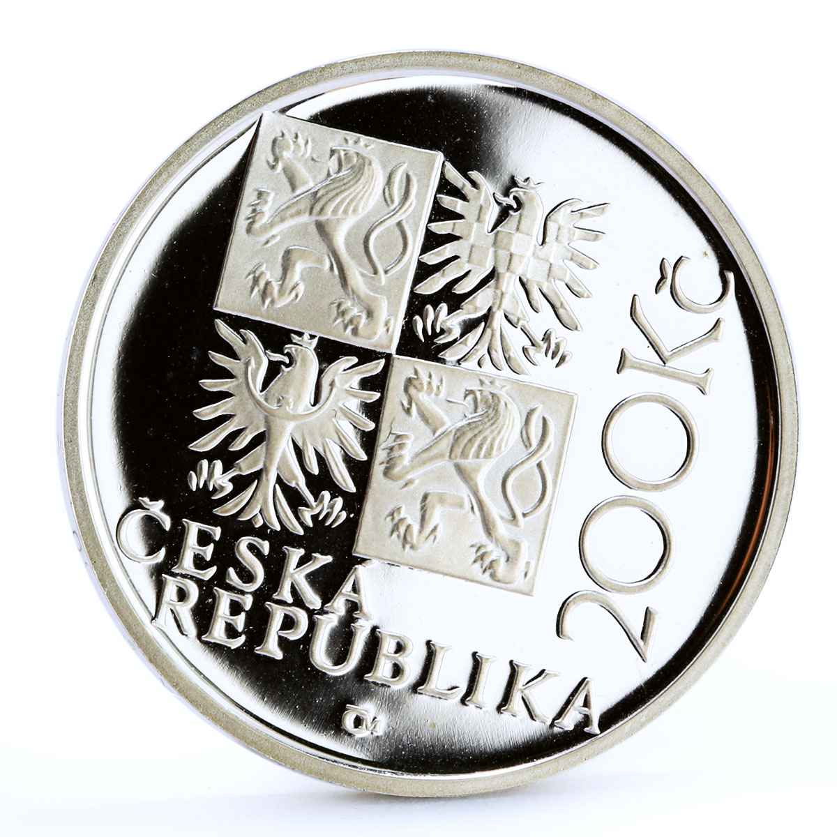 Czech Republic 200 korun Kilian Ignac Dientzenhofer proof silver coin 2001