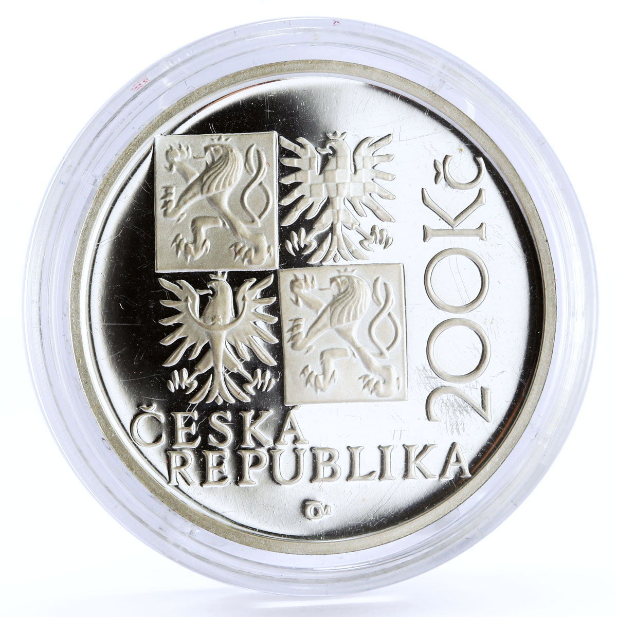 Czech Republic 200 korun Kilian Ignac Dientzenhofer proof silver coin 2001