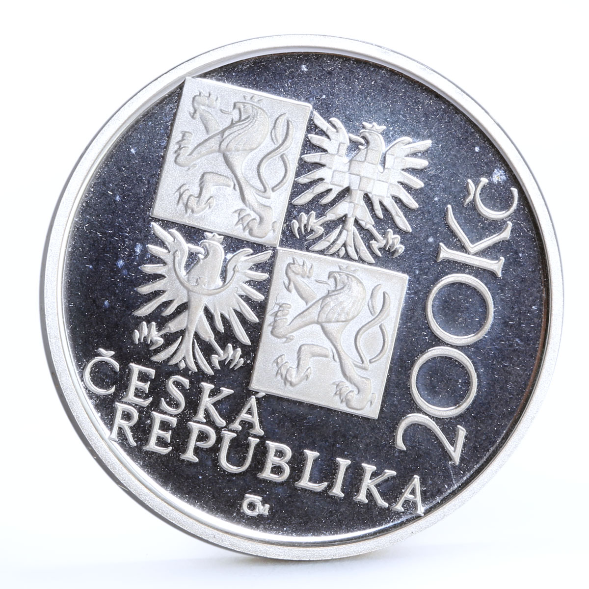 Czech Republic 200 korun Kilian Ignac Dientzenhofer proof silver coin 2001