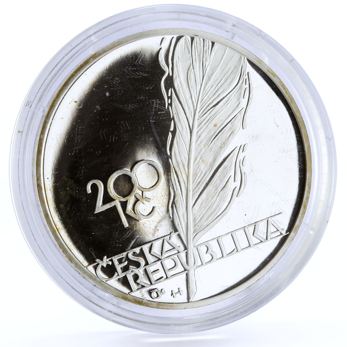 Czech Republic 200 korun Author and Poet Jaroslav Vrchlicky silver coin 2003
