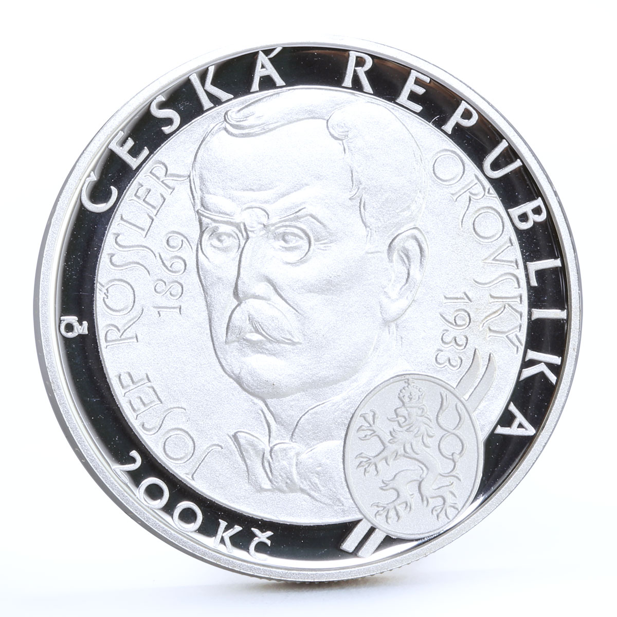 Czech Republic 200 korun National Olympic Ski Union Skier proof silver coin 2003
