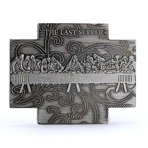Burkina Faso 100 francs Leonardo Da Vinci Last Supper Art AgCuNi coin 2016