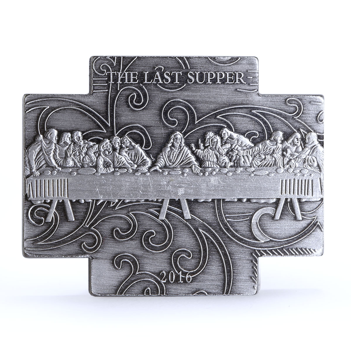 Burkina Faso 100 francs Leonardo Da Vinci The Last Supper Art AgCuNi coin 2016