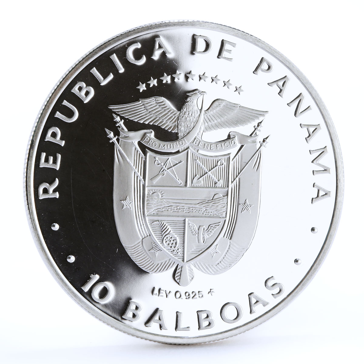 Panama 10 balboas Panama Canal Treaty silver coin 1978