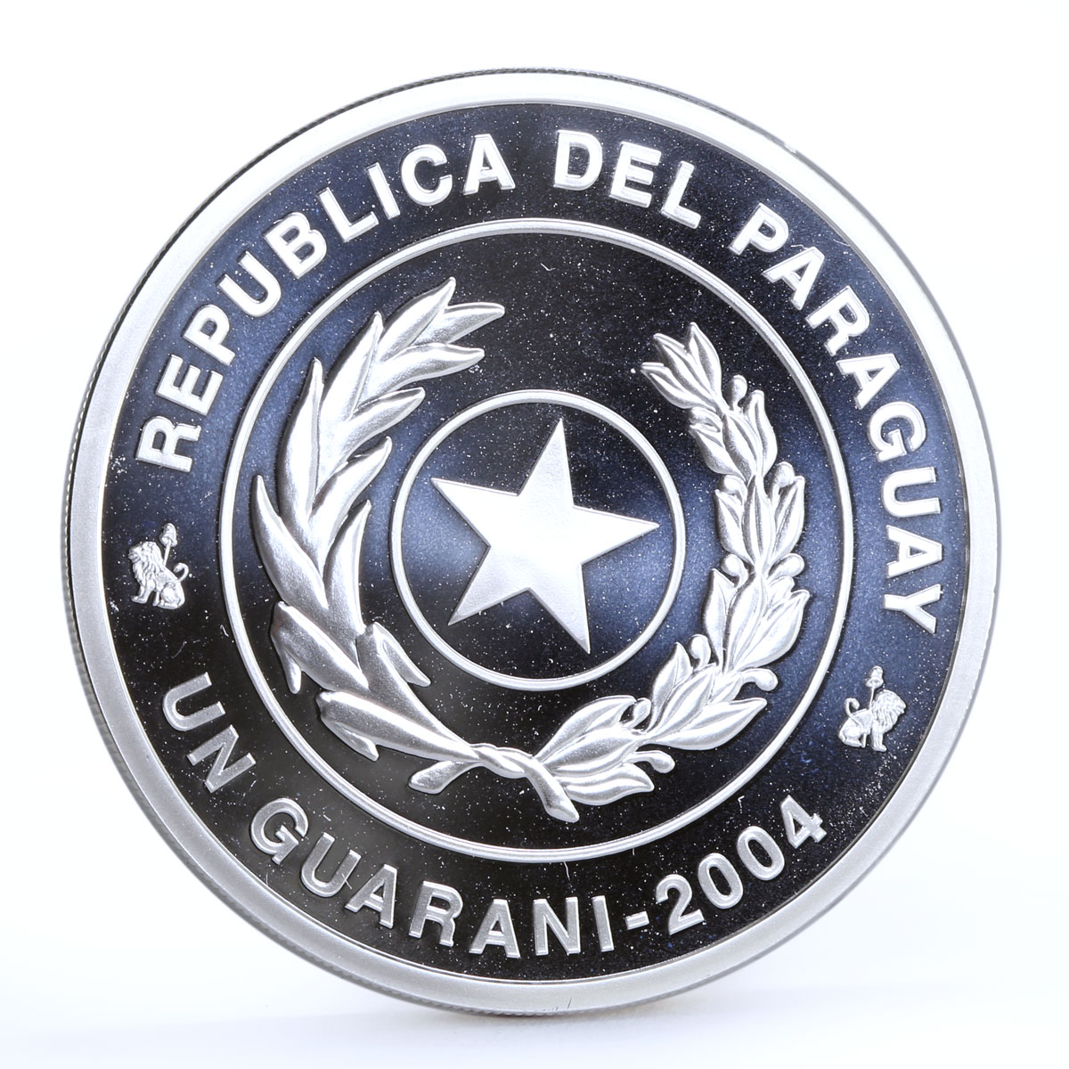 Paraguay 1 guarani Football World Cup in Germany Field Ball silver coin 2004