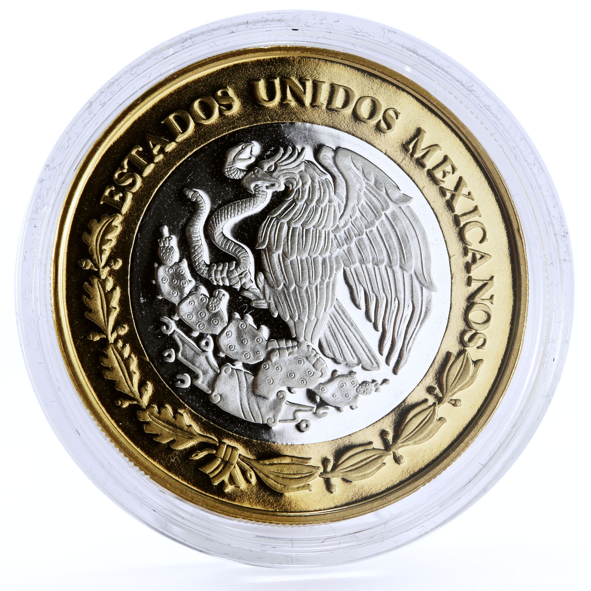 Mexico 100 pesos Numismatic Heritage SUD 8 Reales bimetal coin 2011