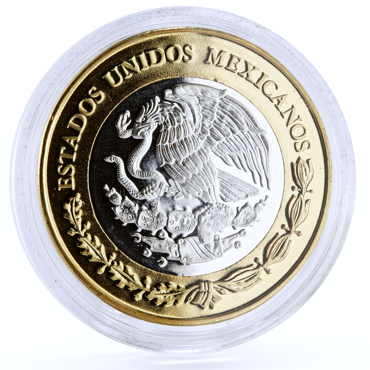 Mexico 100 pesos Numismatic Heritage Felipe III Cob bimetal coin 2012
