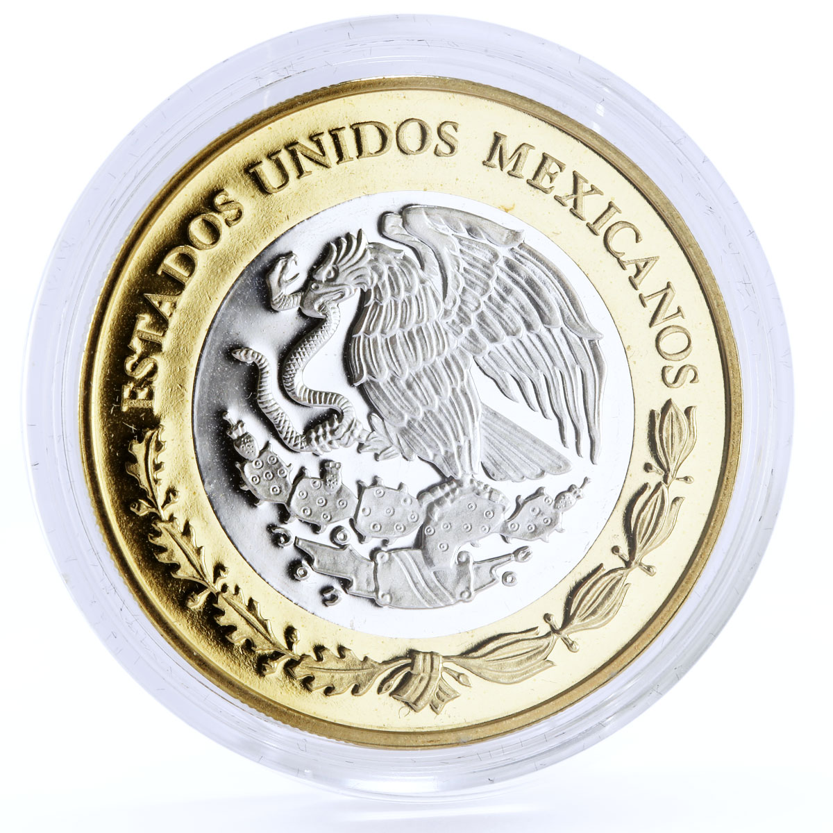 Mexico 100 pesos Numismatic Heritage Republic 8R bimetal coin 2013