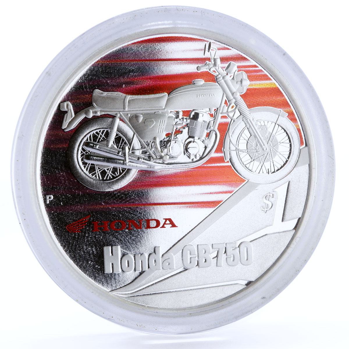 Tuvalu set of 5 coins Classic Motorbikes colored silver coins 2008