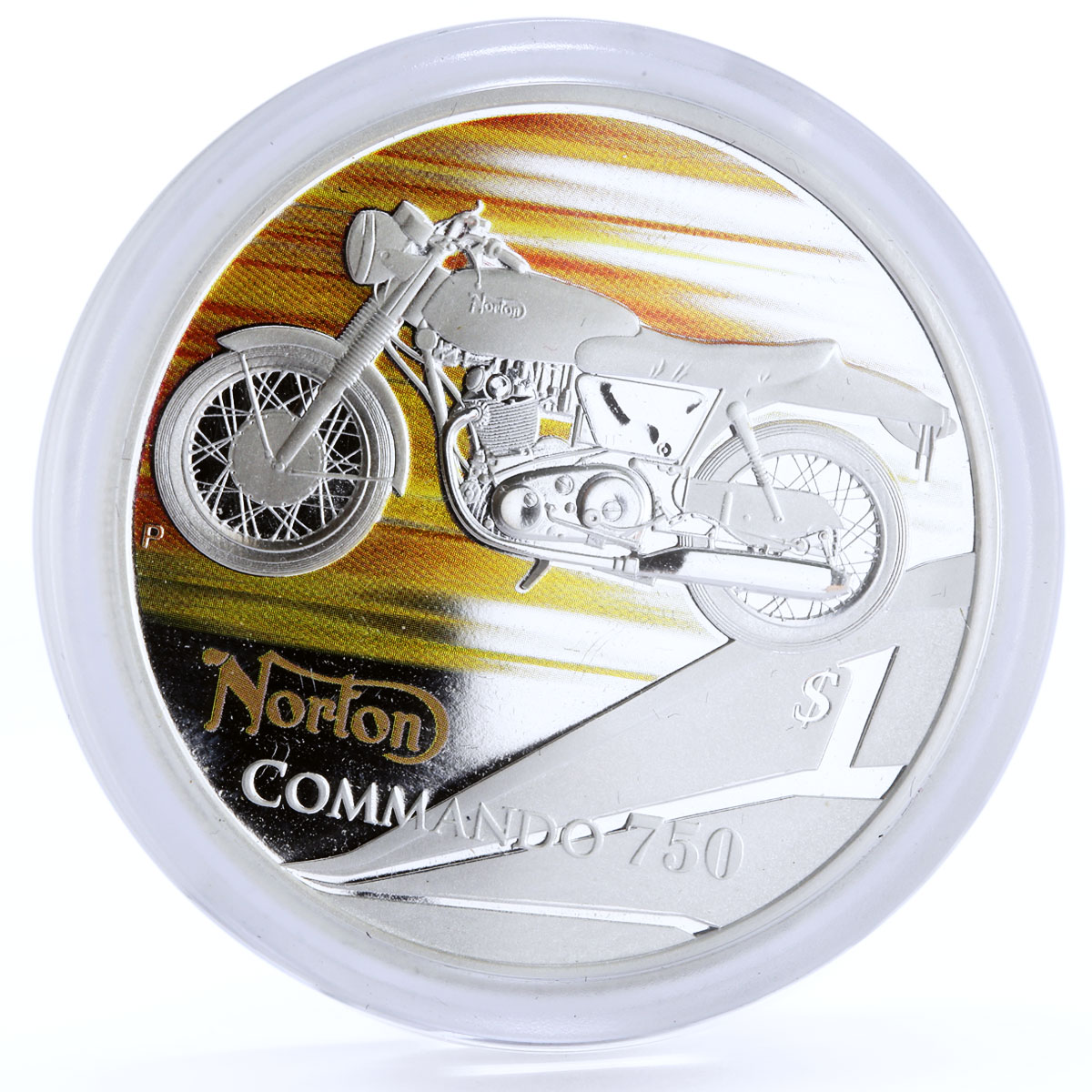 Tuvalu set of 5 coins Classic Motorbikes colored silver coins 2008