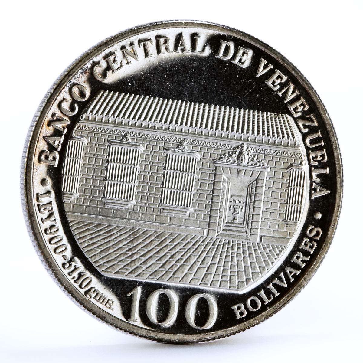 Venezuela 100 bolivares Bicentenary of Liberator Simon Bolivar silver coin 1983