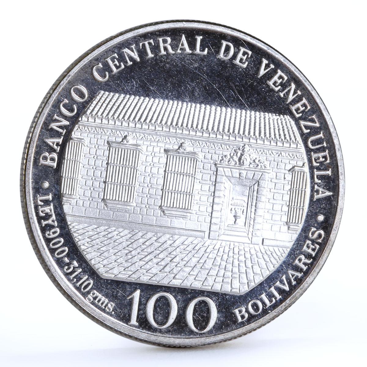 Venezuela 100 bolivares Bicentenary of Liberator Simon Bolivar silver coin 1983