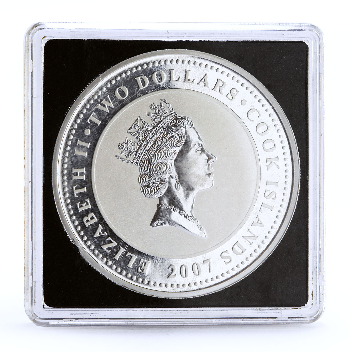 Cook Islands 2 dollars Literature Adventures of Sherlock Holmes silver coin 2007