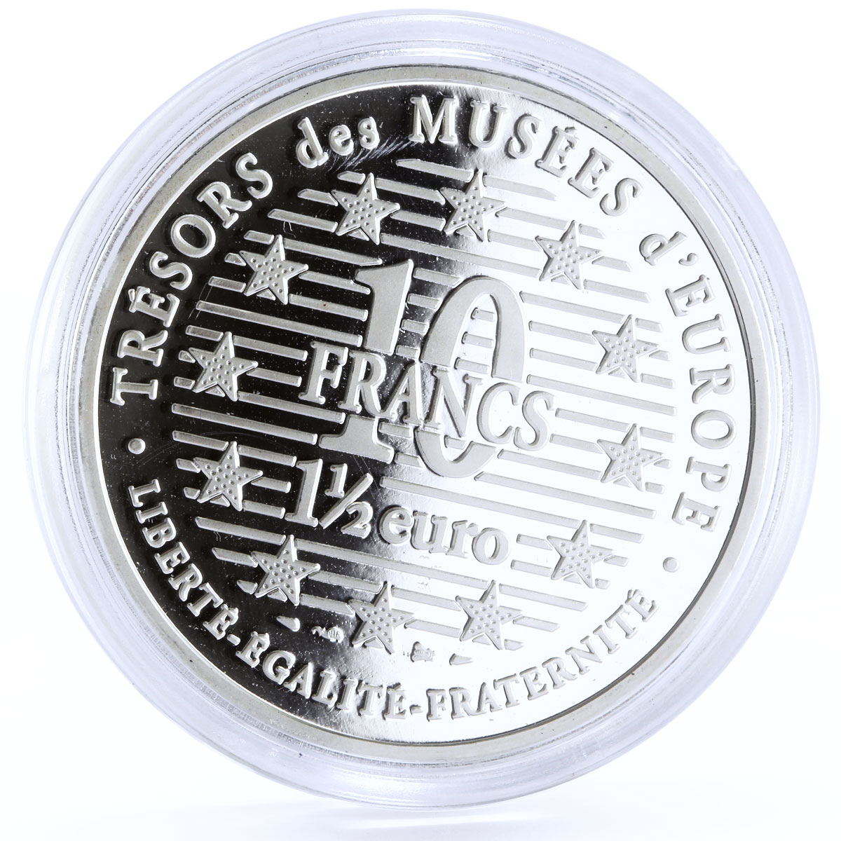 France 10 francs Painter Albert Durer Autoportrait Art proof silver coin 1997
