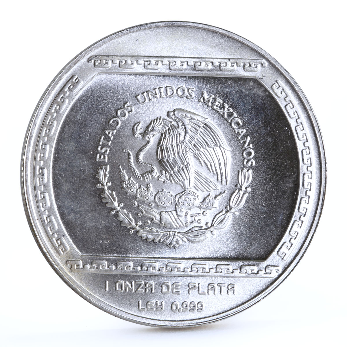 Mexico 5 pesos Precolombina series Bajo de el Tajin silver coin 1993