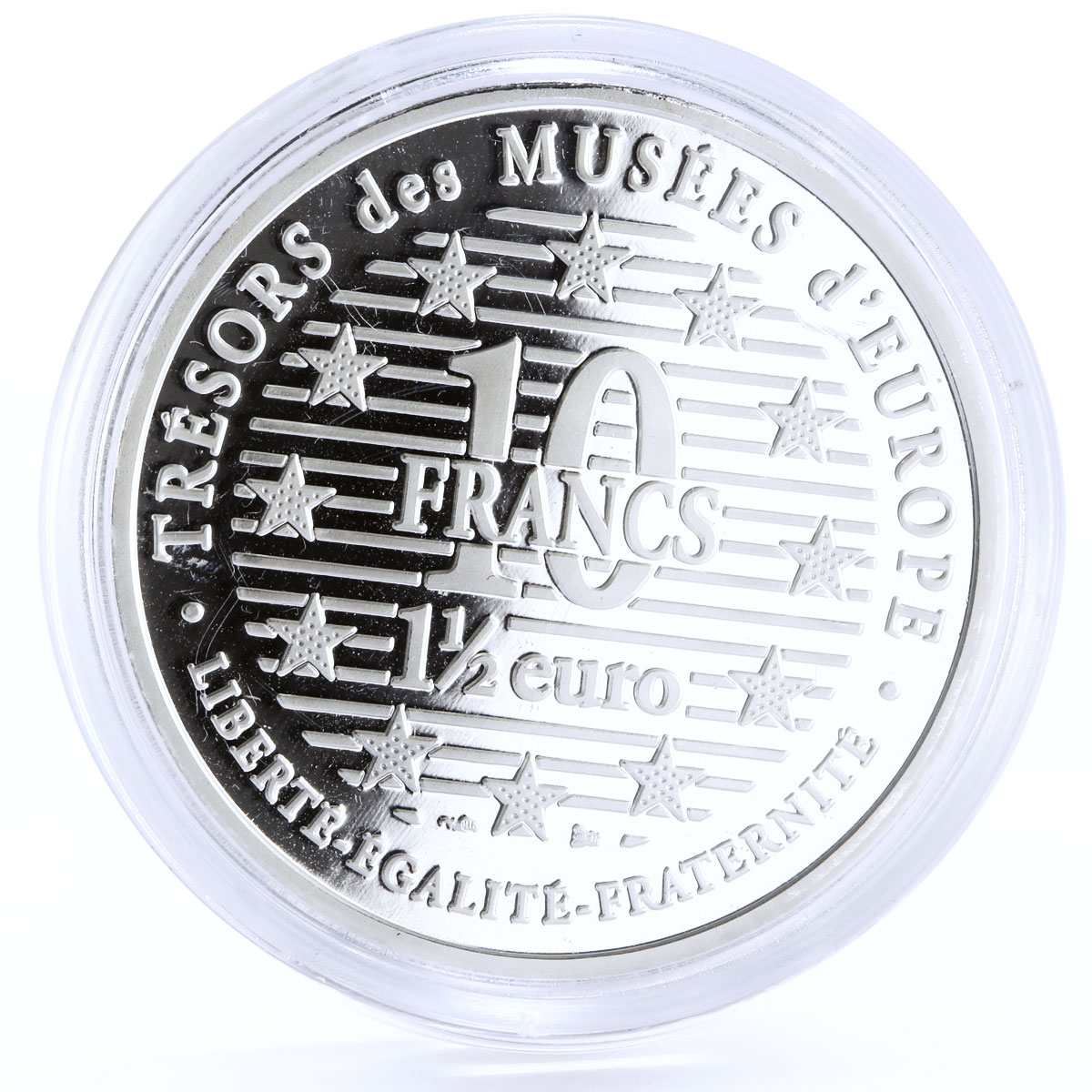 France 10 francs European Museums Treasures Japanese Geisha Art silver coin 1997