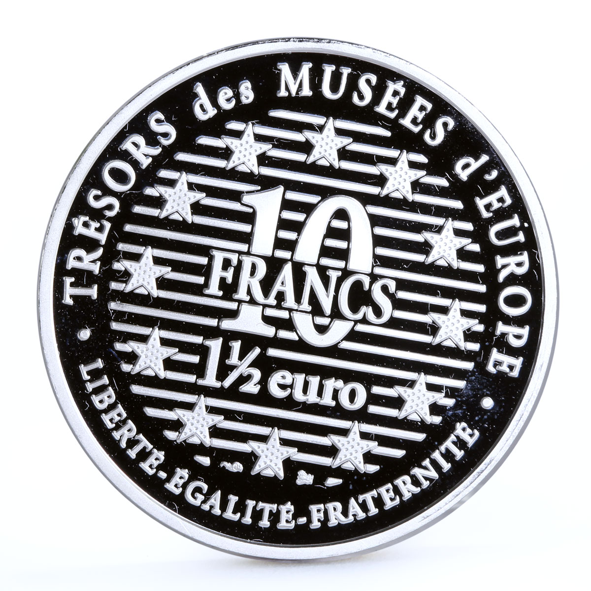 France 10 francs European Museums Treasures Japanese Geisha Art silver coin 1997