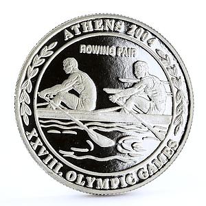 Malawi 10 kwacha Athens Olympic Games series Rowing Pair proof silver coin 2003