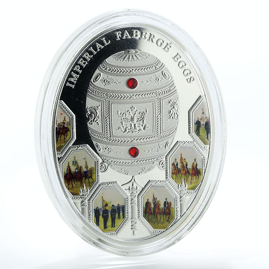 Niue 2 dollars Imperial Faberge Eggs series The 1812 War proof silver coin 2012