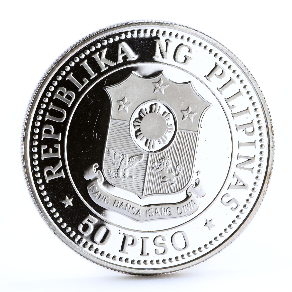 Philippines 50 piso International Year of the Child silver coin 1979