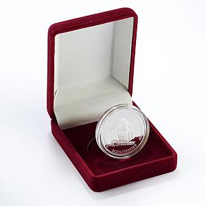 Transnistria Moldova 100 rubles Church Nativity of Virgin silver coin 2001