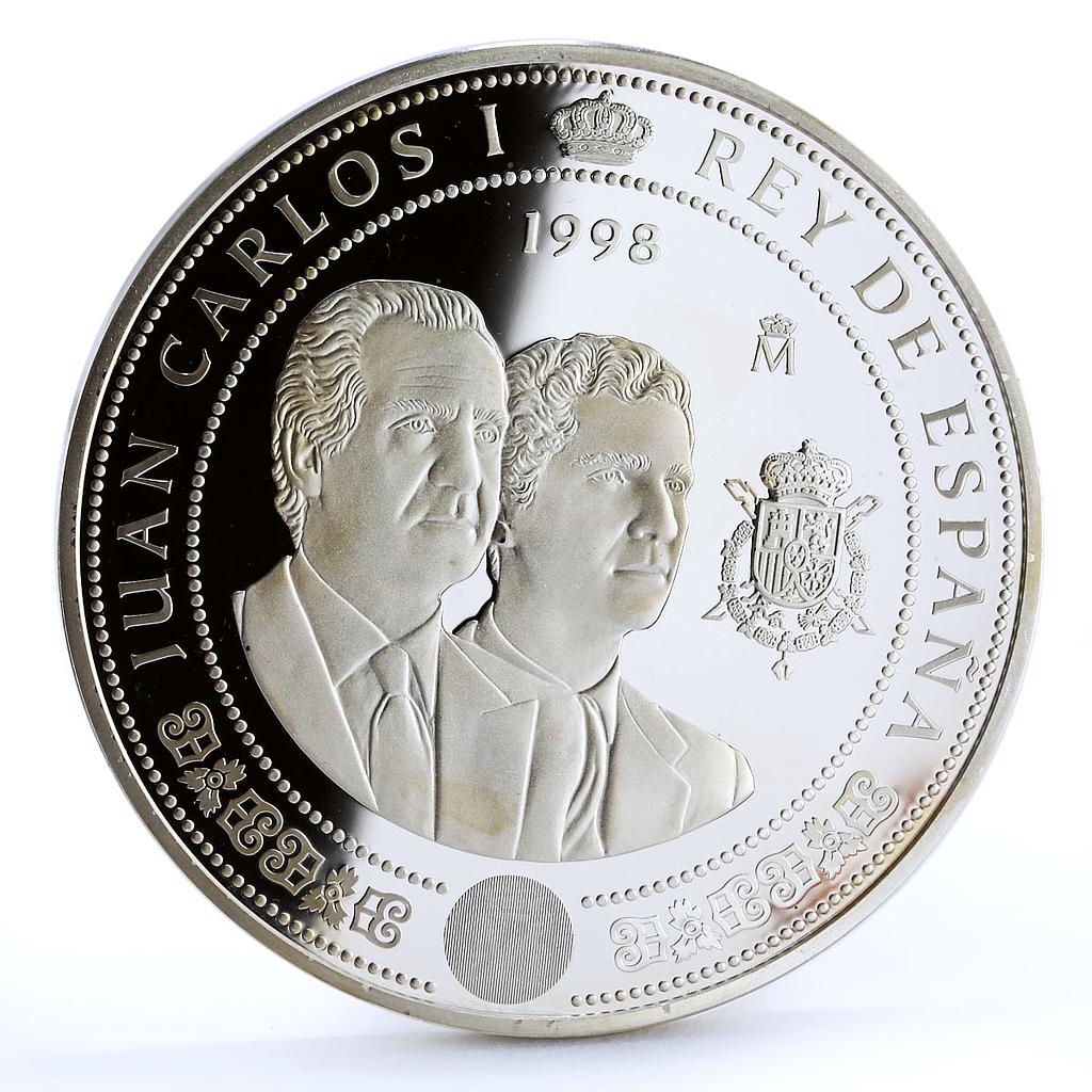 Spain 10000 pesetas 300th Anniversary of Bourbon Family proof silver coin 1998