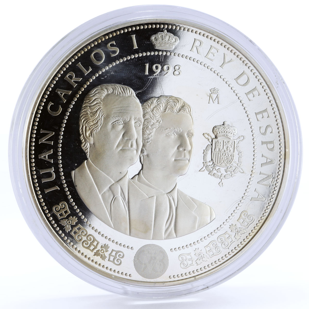 Spain 10000 pesetas 300th Anniversary of Bourbon Family proof silver coin 1998