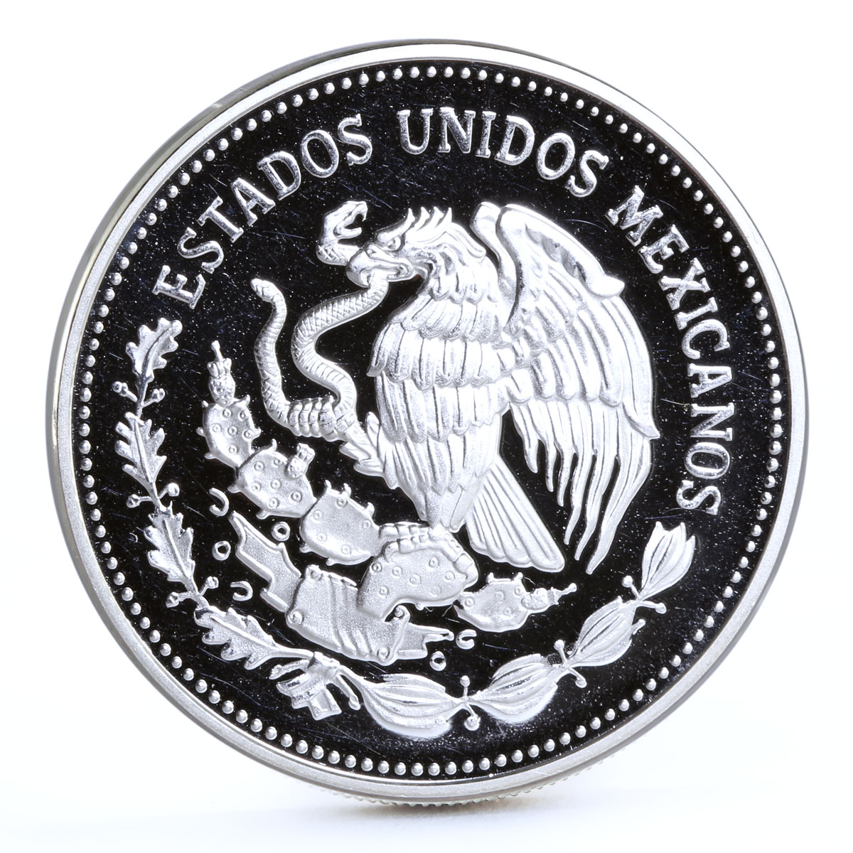 Mexico 100 pesos Monarch Butterflies Fauna proof silver coin 1987