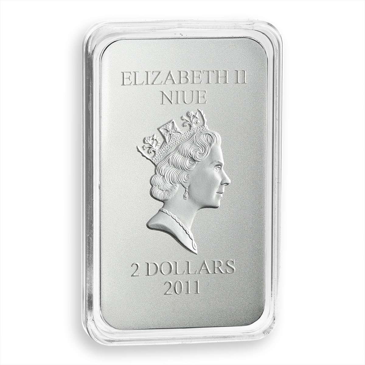 Niue 2 dollars Orthodox shrines Holy Trinity silver color proof gilded coin 2011