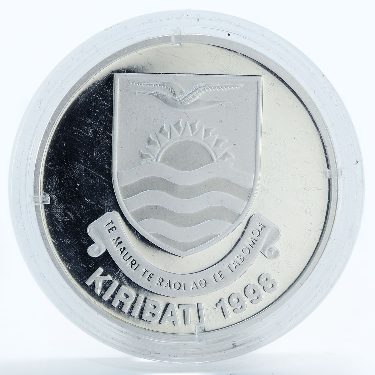 Kiribati 5 dollars Potomac 1843 ship silver coin 1998