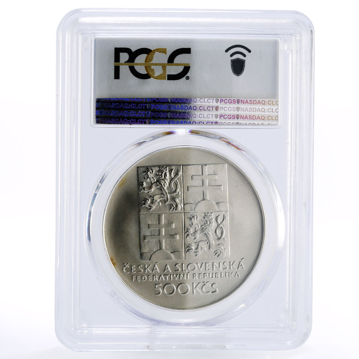 Czechoslovakia 500 korun Centennial of Czech Tennis MS69 PCGS silver coin 1993