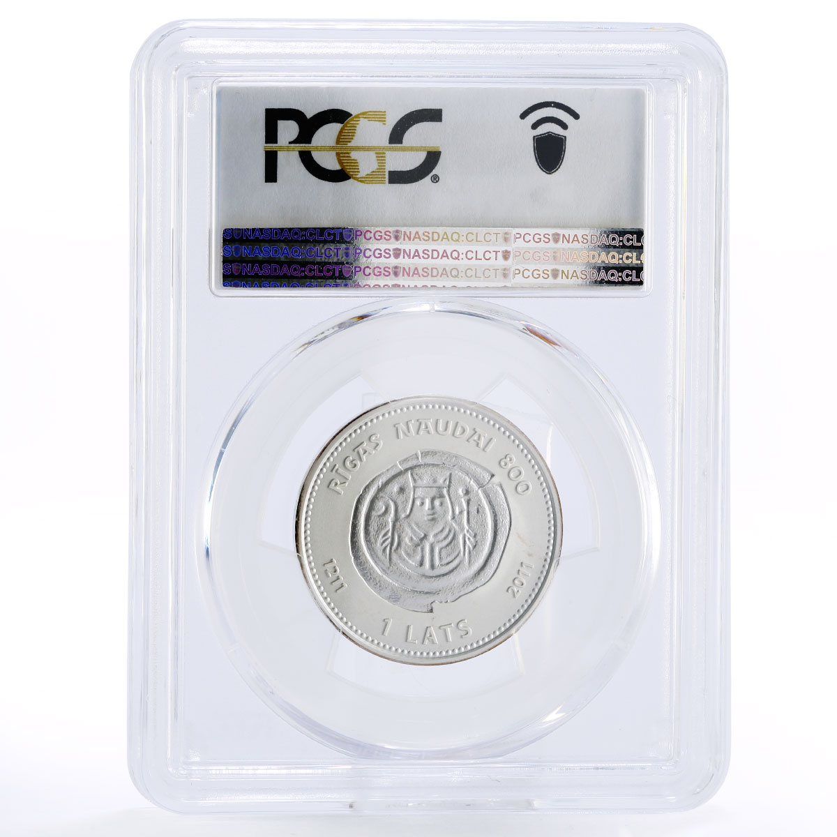 Latvia 1 lats 800th Anniversary of Riga Coinage PR69 PCGS silver coin 2011