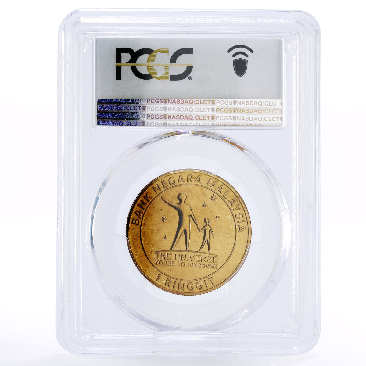 Malaysia 1 ringgit Year of Astronomy Space Orbit MS68 PCGS gold coin 2009
