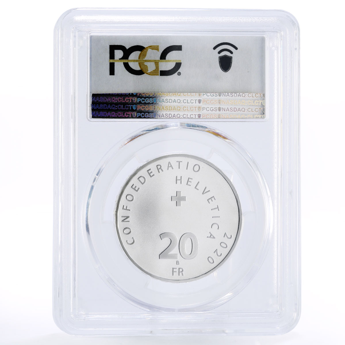 Switzerland 20 francs Tennisist Roger Federer Sports MS69 PCGS silver coin 2020
