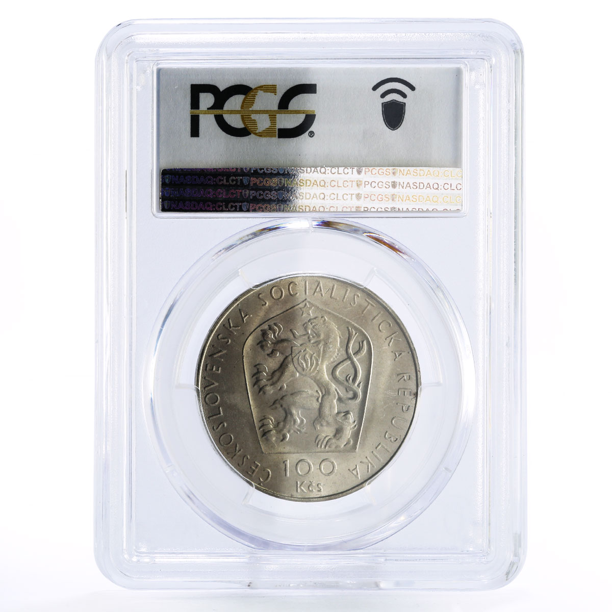 Czechoslovakia 100 korun Engineer Viktor Kaplan MS66 PCGS silver coin 1976