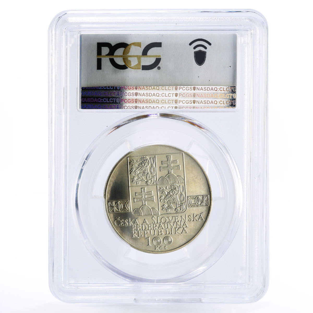 Czechoslovalia 100 korun Slovak Museology Association MS66 PCGS silver coin 1993